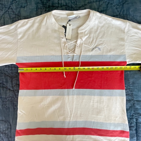 NWT Anthropologie The Upside Lace-Up Pullover Top, 100% Cotton, Size Large - Picture 11 of 16